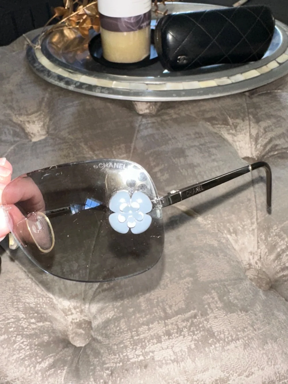 CHANEL flower sunglasses